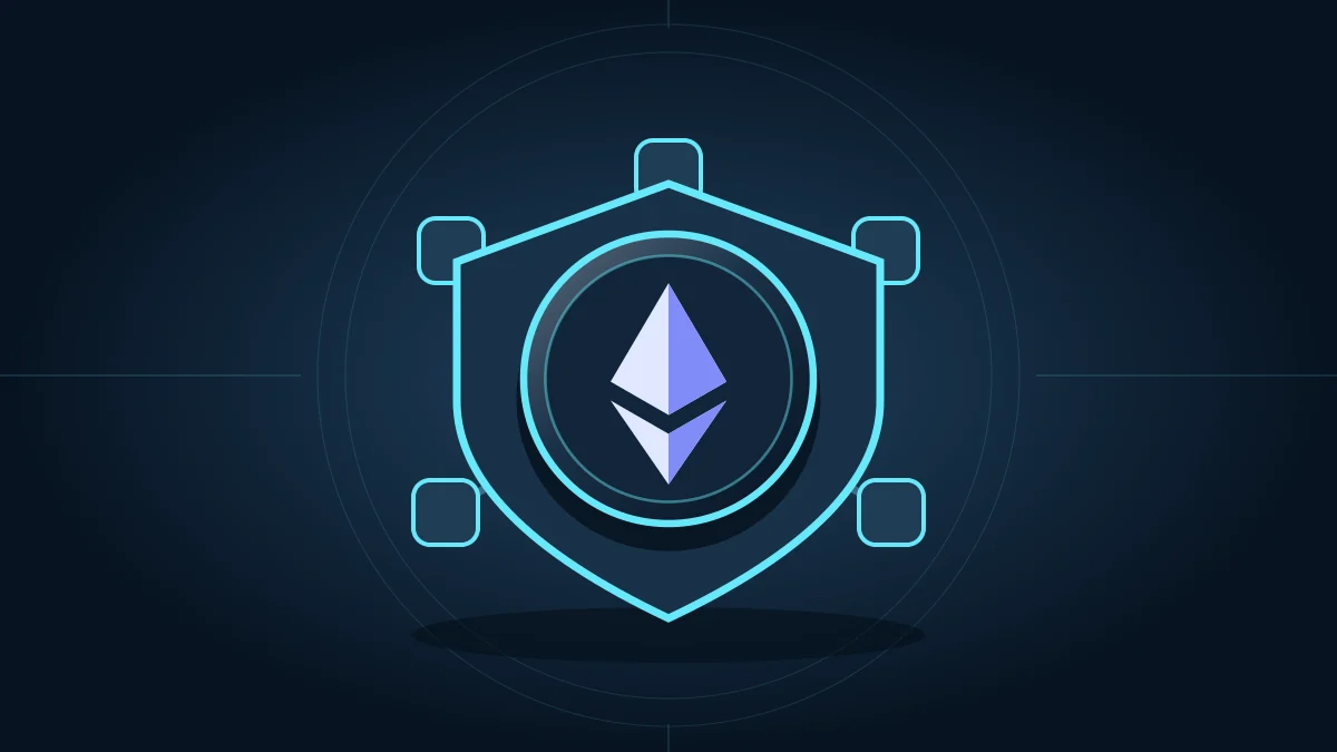 Символ Ethereum перед щитом: безопасность транзакций сети